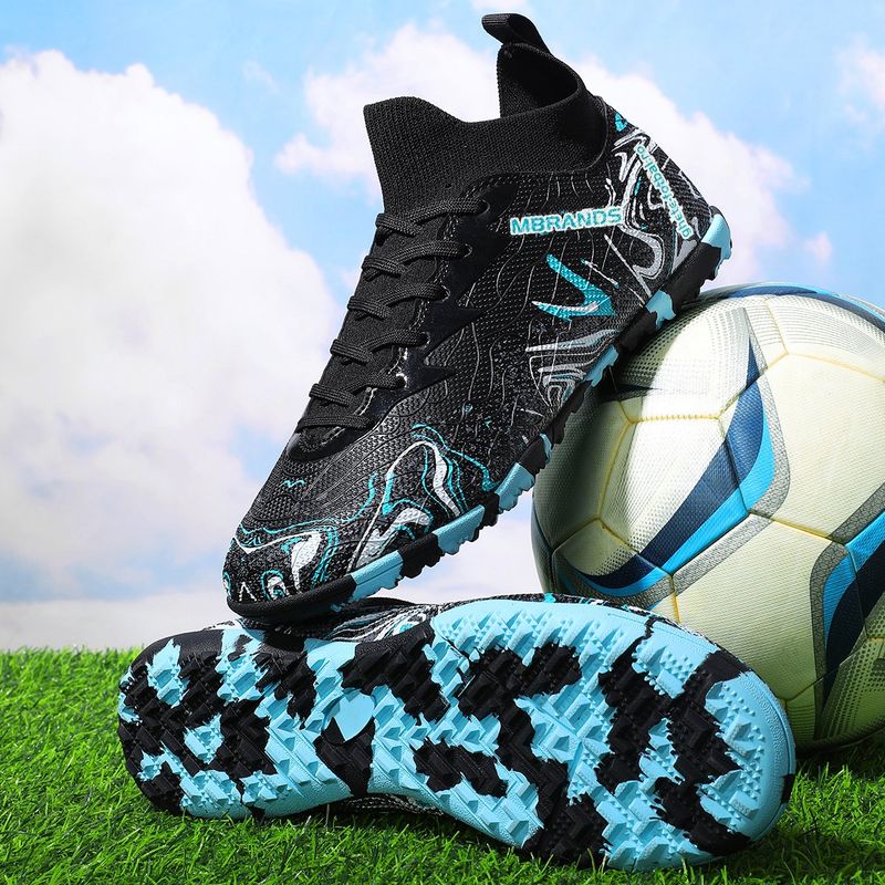 Sport si Outdoor - Echipament Sportiv - Incaltaminte sport - Pantofi sport - Ghete de fotbal MBrands, 8.3 cu glezna pentru teren sintetic, culoare negru 40 - Infinity.ro