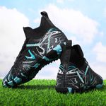 Sport si Outdoor - Echipament Sportiv - Incaltaminte sport - Pantofi sport - Ghete de fotbal MBrands, 8.3 cu glezna pentru teren sintetic, culoare negru 40 - Infinity.ro