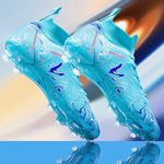 Sport si Outdoor - Echipament Sportiv - Incaltaminte sport - Pantofi sport - Ghete de fotbal MBrands, 8.3 cu glezna crampoane, culoare turcoaz 39 - Infinity.ro