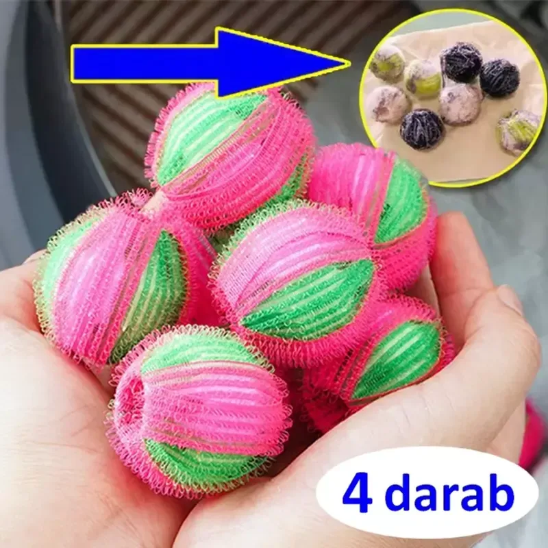 Market - Spalare si intretinere rufe - Uscatoare de rufe si accesorii - Bile de Curatat Puf 4 buc - Infinity.ro