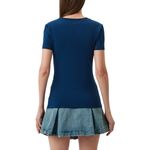 Fashion, accesorii si bijuterii - Femei - Imbracaminte femei - Tricouri si topuri femei - Tricou Dama Love Moschino W4H1939, XS INTL, Albastru - Infinity.ro