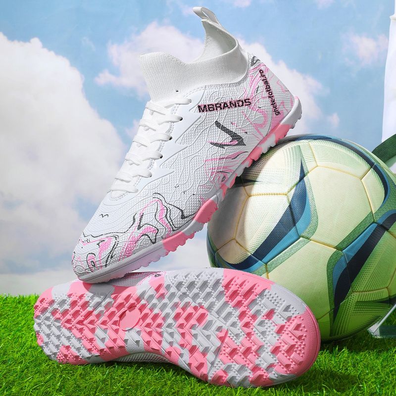 Sport si Outdoor - Echipament Sportiv - Incaltaminte sport - Pantofi sport - Ghete de fotbal MBrands, 8.3 cu glezna pentru teren sintetic, culoare alb 37 - Infinity.ro