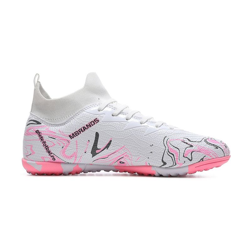 Sport si Outdoor - Echipament Sportiv - Incaltaminte sport - Pantofi sport - Ghete de fotbal MBrands, 8.3 cu glezna pentru teren sintetic, culoare alb 38 - Infinity.ro