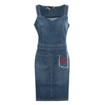 Fashion, accesorii si bijuterii - Femei - Imbracaminte femei - Rochii femei - Rochie din denim Love Moschino WVJ9101, XS INTL, Denim - Infinity.ro