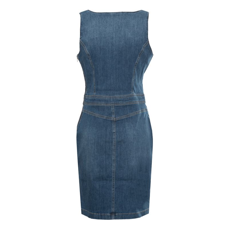 Fashion, accesorii si bijuterii - Femei - Imbracaminte femei - Rochii femei - Rochie din denim Love Moschino WVJ9101, XS INTL, Denim - Infinity.ro