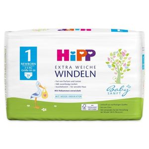 Scutece nou nascuti HIPP, nr 1, 2-5 kg, 24 buc