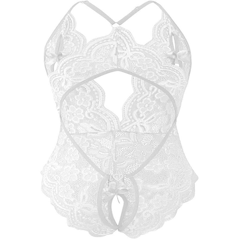 Fashion, accesorii si bijuterii - Femei - Lenjerie si pijamale femei - Lenjerie intima femei - Lenjerie erotica, body sexy cu decupaj la spate, ML-1062, alb, S INTL - Infinity.ro