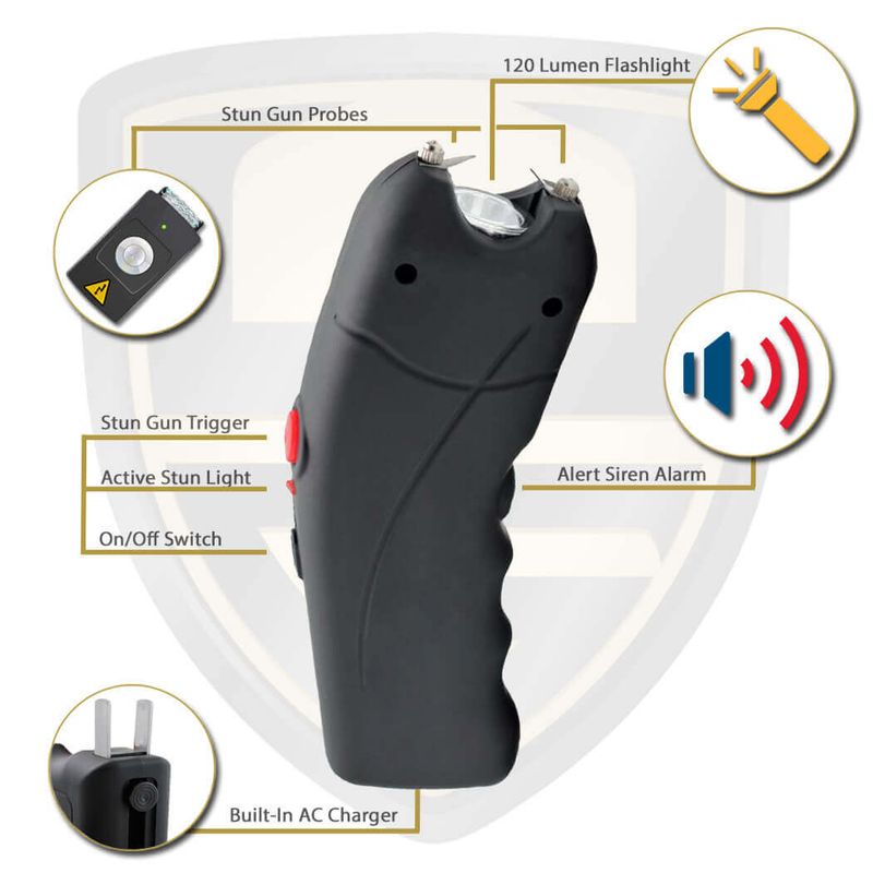 Sport si Outdoor - Sporturi de contact - Produse autoaparare - Electrosoc cu Lanterna MRG MCH23, Pentru Autoaparare, De Buzunar, Legal - Infinity.ro