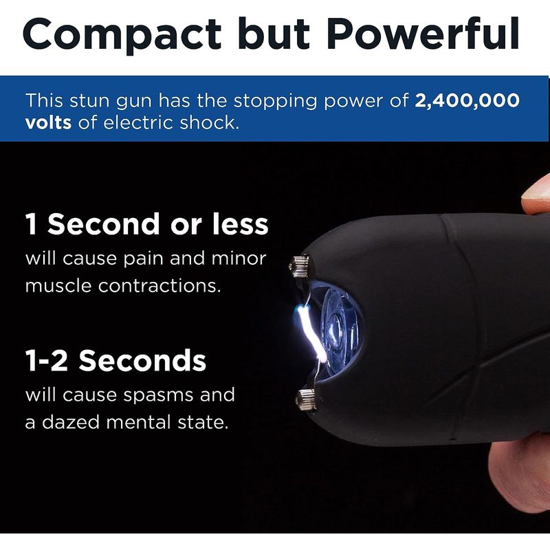 Sport si Outdoor - Sporturi de contact - Produse autoaparare - Electrosoc cu Lanterna MRG MCH23, Pentru Autoaparare, De Buzunar, Legal - Infinity.ro
