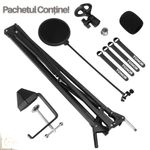 TV, Audio-Video si Foto - Audio profesionale - Stative - Stativ Microfon Profesional cu Filtru Pop, Tonor T30, Reglabil 360°, Filet 3/8''-5/8'', Sustine 2kg, Metal, Negru - Infinity.ro