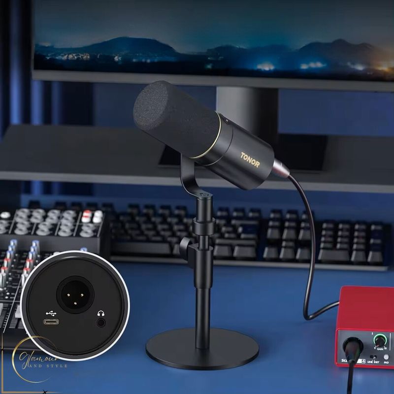 TV, Audio-Video si Foto - Audio profesionale - Stative - Stand Profesional pentru microfon de birou, CR-G® SP1, Telescopic, Baza stabila, Otel, Abs, Inaltime 21 cm, Negru - Infinity.ro