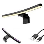 Casa si Gradina - Corpuri si surse de iluminat - Veioze si lampi - Veioze - Lampa LED pentru monitor curbat, lumina RGB Gaming, protectie a ochilor, Reglabila cu 7 culori, touch control, 40 CM - Infinity.ro