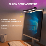 Casa si Gradina - Corpuri si surse de iluminat - Veioze si lampi - Veioze - Lampa LED pentru monitor curbat, lumina RGB Gaming, protectie a ochilor, Reglabila cu 7 culori, touch control, 40 CM - Infinity.ro