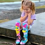 Fashion, accesorii si bijuterii - Copii - Lenjerie si pijamale copii - Sosete si dresuri copii - Sosete lungi colorate Madmia pentru fete Fluffy duck 6-99 ani - Infinity.ro