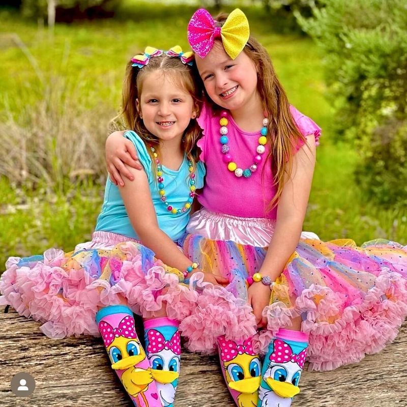 Fashion, accesorii si bijuterii - Copii - Lenjerie si pijamale copii - Sosete si dresuri copii - Sosete lungi colorate Madmia pentru fete Fluffy duck 6-99 ani - Infinity.ro