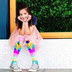 Fashion, accesorii si bijuterii - Copii - Lenjerie si pijamale copii - Sosete si dresuri copii - Sosete lungi colorate Madmia pentru fete Ice-cream toddler 3-5 ani - Infinity.ro