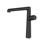 Casa si Gradina - Sanitare - Lavoar baie si accesorii - Baterii sanitare - Baterie cu pipa inalta dreptunghiulara, culoare negru mat - Infinity.ro