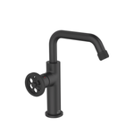 Casa si Gradina - Sanitare - Lavoar baie si accesorii - Baterii sanitare - Baterie lavoar inalta cu pipa mobila Laveo MURO, negru satinat - Infinity.ro