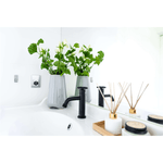 Casa si Gradina - Sanitare - Lavoar baie si accesorii - Baterii sanitare - Baterie lavoar monocomanda Laveo MURO, negru satinat - Infinity.ro