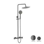 Casa si Gradina - Sanitare - Cazi si cabine de dus - Coloane si seturi de dus - Coloana de dus cu baterie Laveo MURO, grafit periat - Infinity.ro