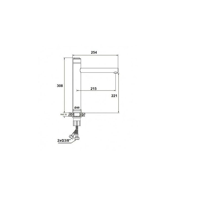 Casa si Gradina - Sanitare - Lavoar baie si accesorii - Baterii sanitare - Baterie lavoar inalta - Infinity.ro