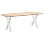 Casa si Gradina - Mobilier - Feronerie si accesorii mobila - Picioare pentru masa in forma de X, 2 buc alb 70x(72-73) cm otel, mărime 70x(72-73) cm (80 mm) - Infinity.ro