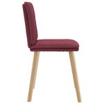 Casa si Gradina - Mobilier - Scaune si fotolii - Scaune - Scaune de bucatarie pivotante, 6 buc., rosu vin, textil - Infinity.ro