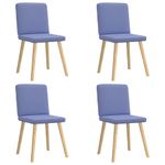 Casa si Gradina - Mobilier - Scaune si fotolii - Scaune - Scaune de sufragerie 4 buc tesatura Jeans Blue - Infinity.ro