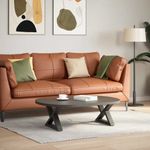 Casa si Gradina - Mobilier - Feronerie si accesorii mobila - Picioare masuta de cafea 2 buc Antracit 60x(30-31,3) cm Otel - Infinity.ro