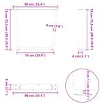 Casa si Gradina - Mobilier - Feronerie si accesorii mobila - Picioare pentru masa in forma de V 2 buc Negru Otel - Infinity.ro