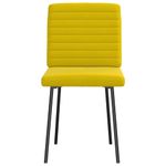 Casa si Gradina - Mobilier - Scaune si fotolii - Scaune - Scaune de sufragerie, 4 buc., galben, catifea - Infinity.ro