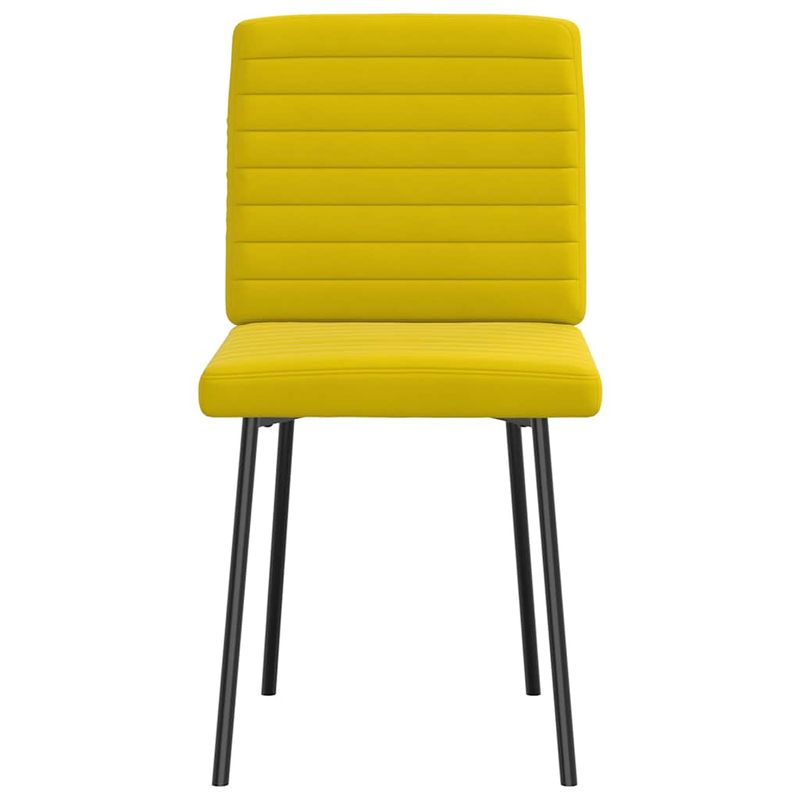 Casa si Gradina - Mobilier - Scaune si fotolii - Scaune - Scaune de sufragerie, 4 buc., galben, catifea - Infinity.ro