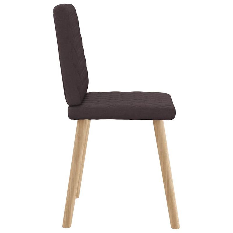 Casa si Gradina - Mobilier - Scaune si fotolii - Scaune - Scaune de bucatarie, 6 buc., maro inchis, material textil - Infinity.ro