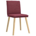 Casa si Gradina - Mobilier - Scaune si fotolii - Scaune - Scaune de bucatarie, 4 buc., rosu vin, material  textil - Infinity.ro