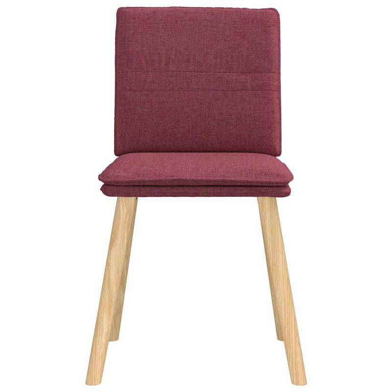 Casa si Gradina - Mobilier - Scaune si fotolii - Scaune - Scaune de bucatarie, 4 buc., rosu vin, material  textil - Infinity.ro