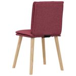 Casa si Gradina - Mobilier - Scaune si fotolii - Scaune - Scaune de bucatarie, 4 buc., rosu vin, material  textil - Infinity.ro
