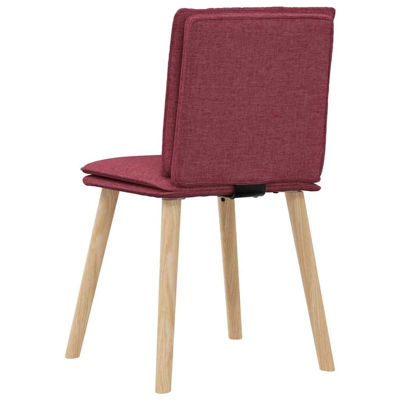 Casa si Gradina - Mobilier - Scaune si fotolii - Scaune - Scaune de bucatarie, 4 buc., rosu vin, material  textil - Infinity.ro