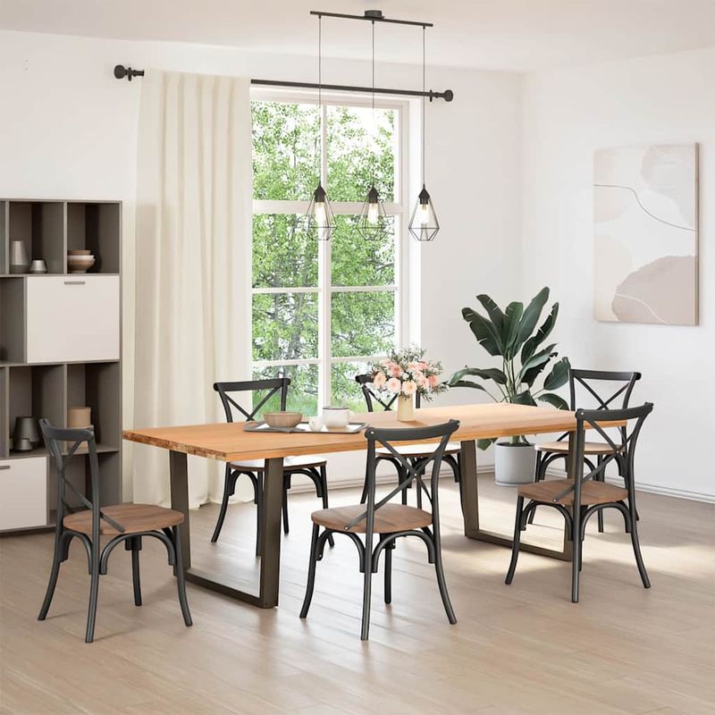 Casa si Gradina - Mobilier - Feronerie si accesorii mobila - Picioare pentru masa in forma de V 2 buc Otel natural Otel - Infinity.ro