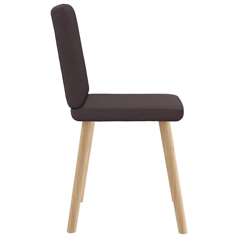 Casa si Gradina - Mobilier - Scaune si fotolii - Scaune - Scaune de bucatarie, 6 buc., maro inchis, material textil - Infinity.ro
