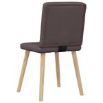 Casa si Gradina - Mobilier - Scaune si fotolii - Scaune - Scaune de bucatarie, 6 buc., maro inchis, material textil - Infinity.ro
