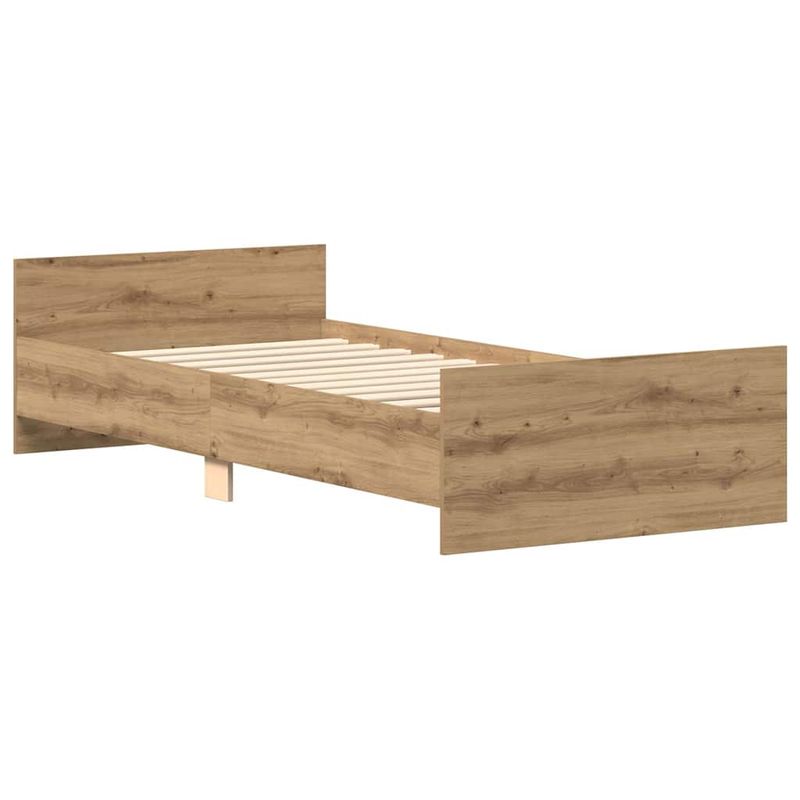 Casa si Gradina - Mobilier - Paturi si accesorii - Paturi - Cadru de pat fara saltea Stejar Artisan 90x200cm Lemn prelucrat - Infinity.ro
