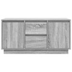 Casa si Gradina - Mobilier - Comode si corpuri - Comode - Comoda TV cu lumini LED, gri sonoma, 100x41x50 cm - Infinity.ro
