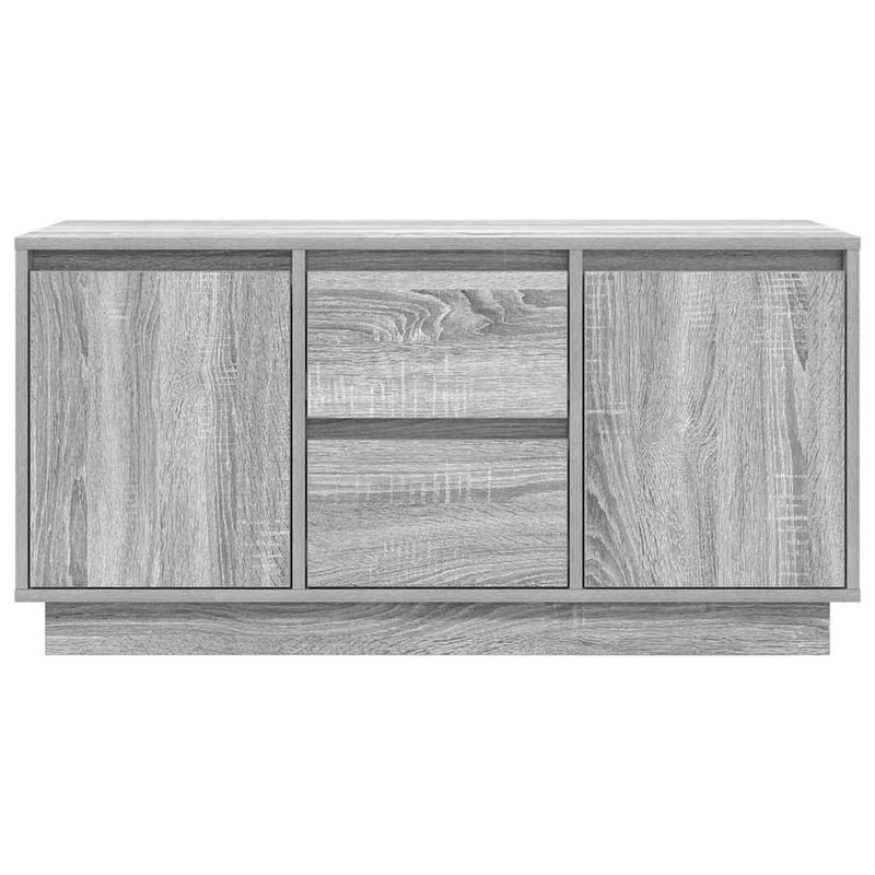 Casa si Gradina - Mobilier - Comode si corpuri - Comode - Comoda TV cu lumini LED, gri sonoma, 100x41x50 cm - Infinity.ro
