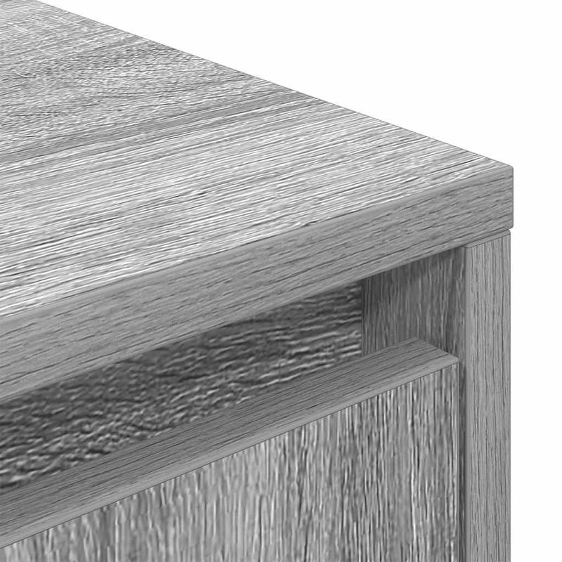 Casa si Gradina - Mobilier - Comode si corpuri - Comode - Comoda TV cu lumini LED, gri sonoma, 100x41x50 cm - Infinity.ro