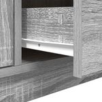 Casa si Gradina - Mobilier - Comode si corpuri - Comode - Comoda TV cu lumini LED, gri sonoma, 100x41x50 cm - Infinity.ro