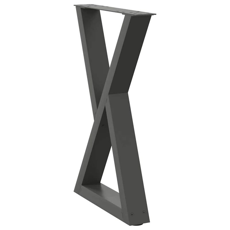 Casa si Gradina - Mobilier - Feronerie si accesorii mobila - Picioare pentru masa 2 buc Antracit 60x(72-73,3) cm Otel - Infinity.ro