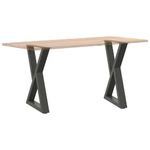 Casa si Gradina - Mobilier - Feronerie si accesorii mobila - Picioare pentru masa 2 buc Antracit 60x(72-73,3) cm Otel - Infinity.ro