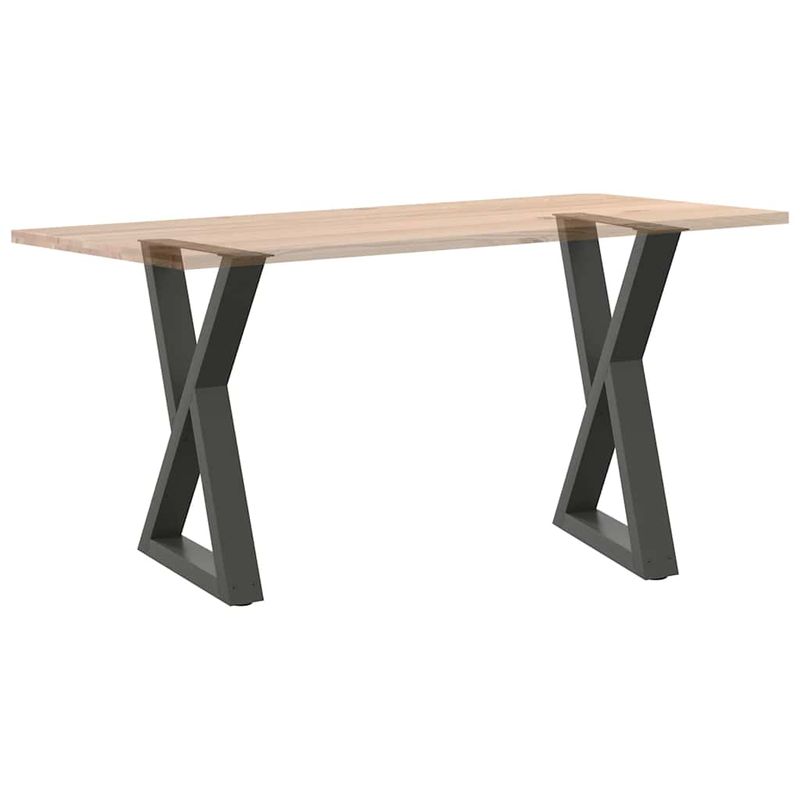 Casa si Gradina - Mobilier - Feronerie si accesorii mobila - Picioare pentru masa 2 buc Antracit 60x(72-73,3) cm Otel - Infinity.ro