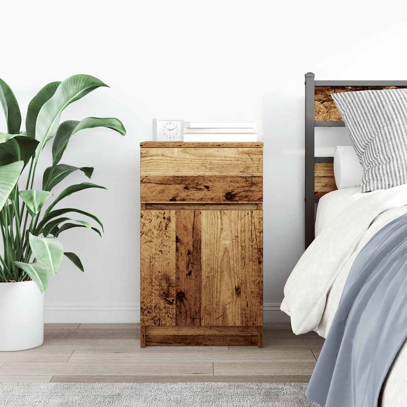 Casa si Gradina - Mobilier - Comode si corpuri - Noptiere - Noptiera din lemn vechi 39x35x65 cm lemn prelucrat - Infinity.ro