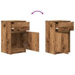 Casa si Gradina - Mobilier - Comode si corpuri - Noptiere - Noptiera din lemn vechi 39x35x65 cm lemn prelucrat - Infinity.ro
